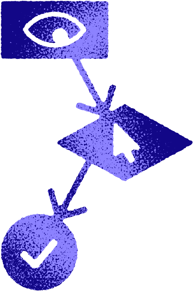 Decorative chain purple